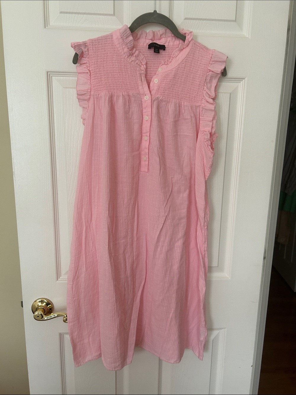 J Crew Garden Pink Summer Dress/Cover Up Sz LT